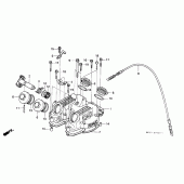 Схема узла: Клапанная крышка для Honda XR250