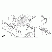 Схема узла: Задний рычаг (Маятник) для Honda CRF150 CRF150RB