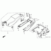 Схема узла: Сиденье & Боковой обтекатель для Honda CBR1000 CBR1000F