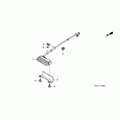 Схема узла: Задний фонарь (Стоп-сигнал) для Honda CRF250 CRF250X