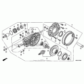 Схема вузла: Final driven gear (st1300) для Honda ST1300 Pan-European
