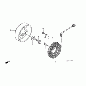 Схема вузла: Генератор для Honda CB1300 Super Four