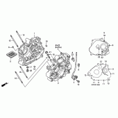 Схема вузла: Картер двигуна для Honda CBR125