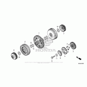 Схема вузла: Clutch (2) для Honda NC700