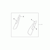 Схема вузла: Knee pad set для Honda ST1300 Pan-European