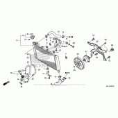 Схема узла: Радиатор для Honda NC700
