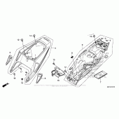 Схема вузла: Заглушка сидіння для Honda CBR600