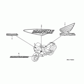 Схема вузла: Label read the manual для Honda NT650 Deauville