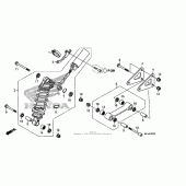 Схема узла: Задний амортизатор (cbr600ra) для Honda CBR600
