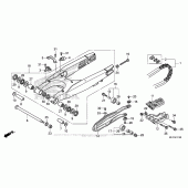 Схема вузла: Задній важіль (Маятник) для Honda CRF450 CRF450X