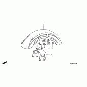 Схема вузла: Переднє крило для Honda VT1100 Shadow Sabre