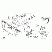 Схема узла: Swingarm/drive chain для Honda CR250