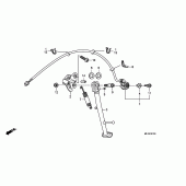 Схема вузла: Підставка для Honda CBR600