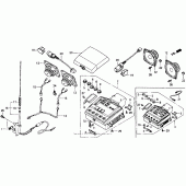 Схема узла: Radio cassette (a/se) для Honda GL1500 Gold Wing Aspencade