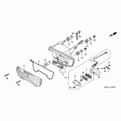 Схема вузла: Задній ліхтар (Стоп-сигнал) для Honda CBF250