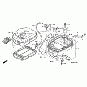 Схема вузла: Повітряний фільтр для Honda VFR800 VFR