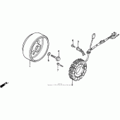 Схема вузла: Генератор для Honda XR650