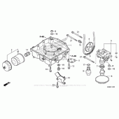 Схема вузла: Масляний насос & Піддон для Honda VFR800 Interceptor