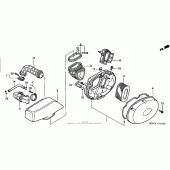 Схема узла: Воздушный фильтр для Honda VT750 Shadow Deluxe