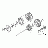 Схема вузла: Зчеплення для Honda CRF150 CRF150RB