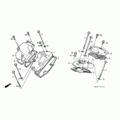 Схема вузла: Tappet cover для Honda VT1100 Shadow