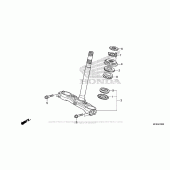 Схема вузла: Рульова траверса для Honda CB1000 CB1000R