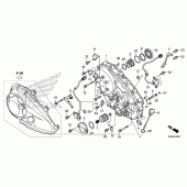 Схема узла: Правая крышка картера для Honda NC700