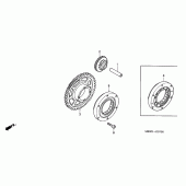 Схема вузла: Привід стартера для Honda CBR600 CBR600FR Racing Edition