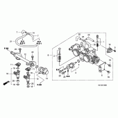 Схема узла: Дроссельная заслонка для Honda FJS600 Silver Wing