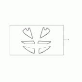 Схема вузла: Racing sticker white background number plate stickers with для Honda CBR600 CBR600RR