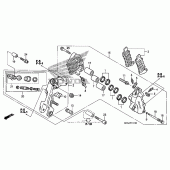 Схема узла: Left передний тормозной супорт ( 07) для Honda ST1300 Pan-European