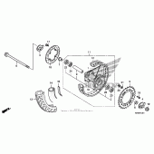 Схема вузла: Заднє колесо (crf230m) для Honda CRF230 CRF230M