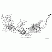 Схема узла: Air duct (gl1800 06-) для Honda GL1800 Gold Wing