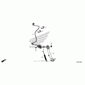 Схема вузла: Підставка для Honda CTX700