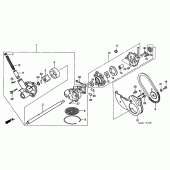 Схема вузла: Масляний насос для Honda GL1500 F6C