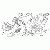 Схема узла: Задний фонарь (Стоп-сигнал) для Honda VT750 Shadow Spirit