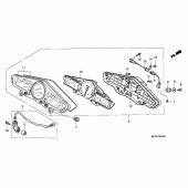 Схема вузла: Панель приладів для Honda VFR800 VFR