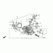 Схема вузла: Дросельна заслонка для Honda CRF250 CRF250R