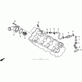 Схема узла: Термостат для Honda CBR600 CBR600F3