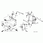 Схема узла: Pedal/stand для Honda ST1100 Pan-European Police