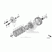Схема вузла: Зчеплення для Honda CRF250 CRF250L