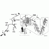 Схема узла: Передний-правый тормозной суппорт для Honda CTX1300