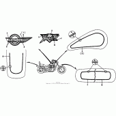 Схема вузла: Mark 92-93 для Honda VT1100 Shadow