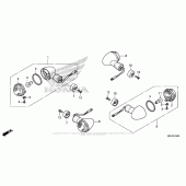 Схема вузла: Поворотники для Honda CB1100