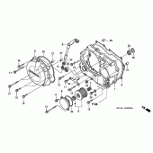 Схема вузла: Права кришка картера для Honda XR400