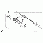 Схема узла: Стартер электрический для Honda CBR600 CBR600F