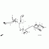 Схема вузла: Педаль (Лапка) для Honda CBR125