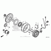 Схема узла: Генератор для Honda VT1300 Sabre