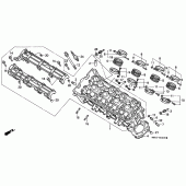 Схема вузла: Головка циліндра для Honda CBR900RR CBR900RR Fireblade