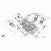 Схема узла: Головка цилиндра (fr.) для Honda VFR1200 VFR